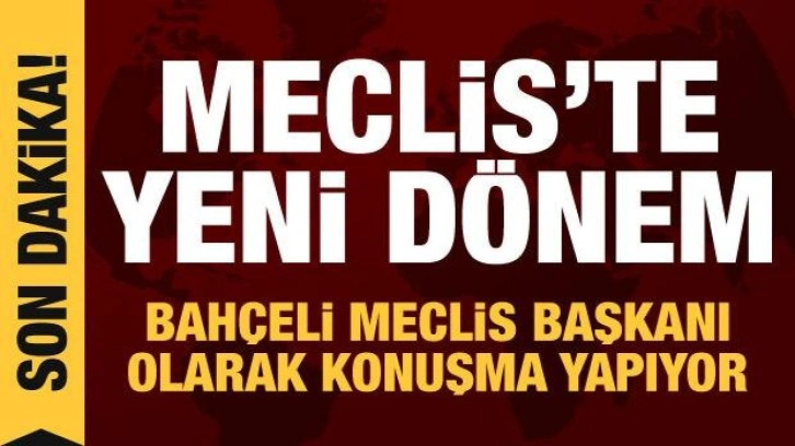 Meclis'te yeni d&ouml;nem başlıyor