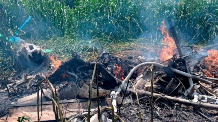 Meksika&rsquo;da helikopter faciası