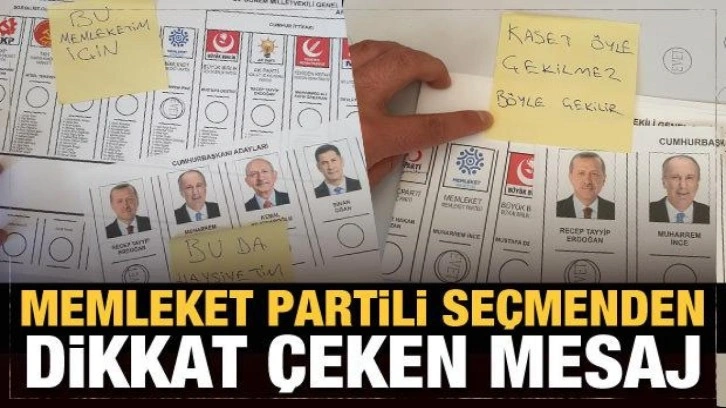 Memleket Partili se&ccedil;menden 'kaset' tepkisi!