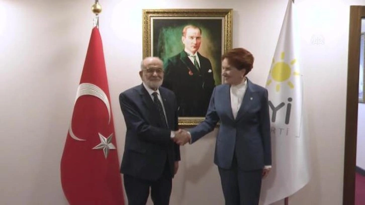 Meral Akşener, Saadet Partisi Genel Başkanı Karamollaoğlu g&ouml;r&uuml;şt&uuml;