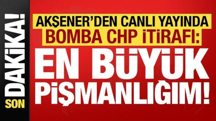 Meral Akşener'den bomba CHP itirafı: Hayatımın en b&uuml;y&uuml;k pişmanlığı