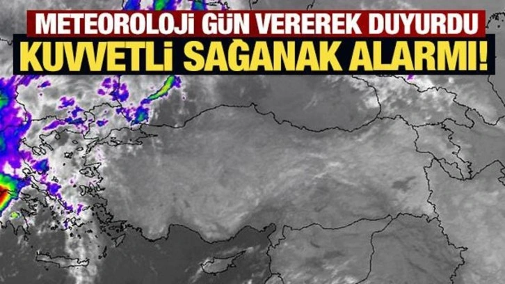 Meteoroloji gün vererek duyurdu: Kuvvetli sağanak alarmı!