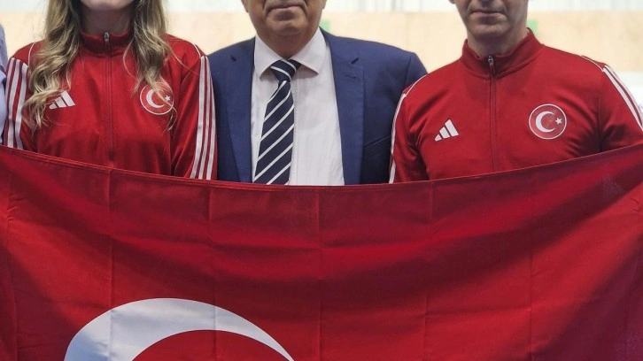 Milli atıcılar Damla Köse ile Mert Nalbant, Kahire'de dünya 3'üncüsü oldu