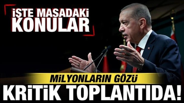 Milyonların g&ouml;z&uuml; bug&uuml;n yapılacak kabine toplantısında! Erdoğan a&ccedil;ıklama yapacak!