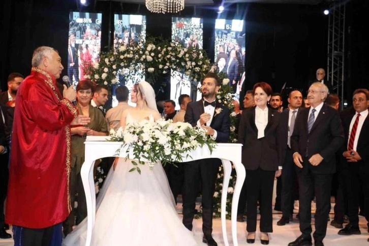 Muhalafeti bir araya getiren nikah! Kılı&ccedil;daroğlu, Akşener, İmamoğlu ve Yavaş katıldı