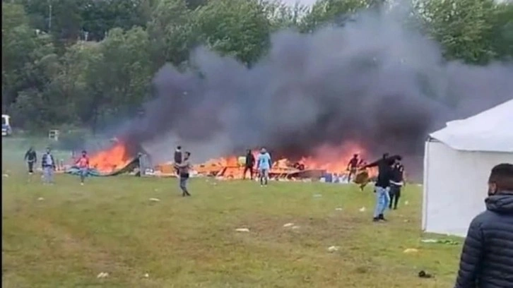 Muhalifler festivali bastı, ortalık savaş alanına d&ouml;nd&uuml;