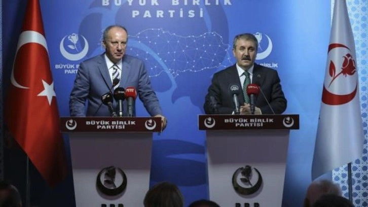 Muharrem İnce ve Mustafa Destici'den s&uuml;rpriz g&ouml;r&uuml;şme!