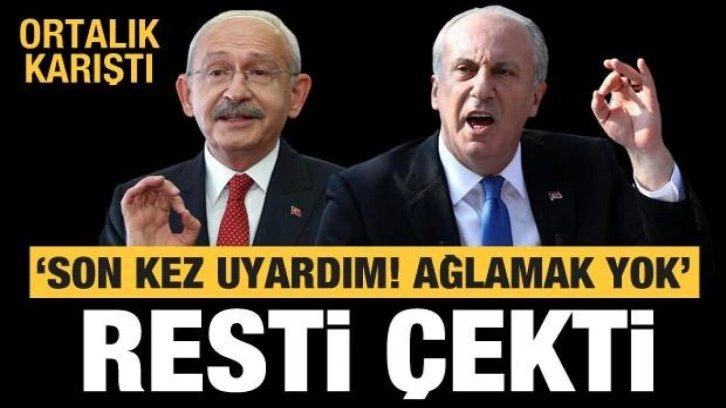 Muharrem İnce'den Kılı&ccedil;daroğlu ve 7'li masaya rest: Son kez uyardım!