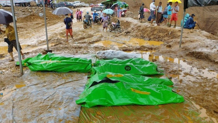 Myanmar&rsquo;da yaşanan heyelan felaketinde &ouml;l&uuml; sayısı artıyor