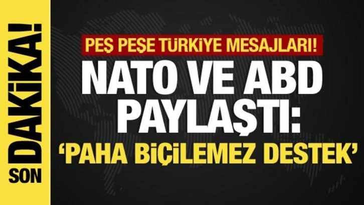 NATO ve ABD'den Türkiye mesajı... 29 Ekim'de 'sarsılmaz destek' vurgusu!