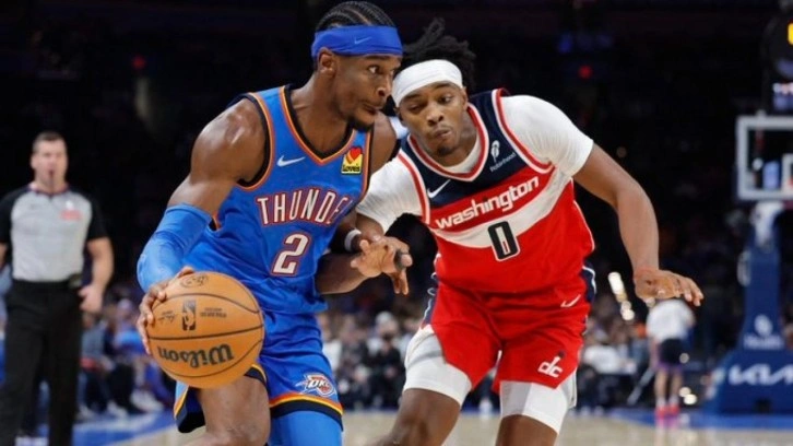 NBA'de Thunder, Wizards'a acımadı