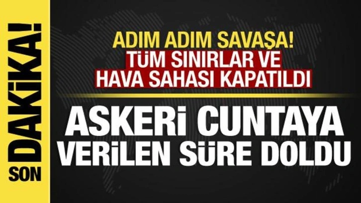 Nijer'deki cuntaya verilen s&uuml;re doldu: &Uuml;lkenin hava sahasını kapattılar