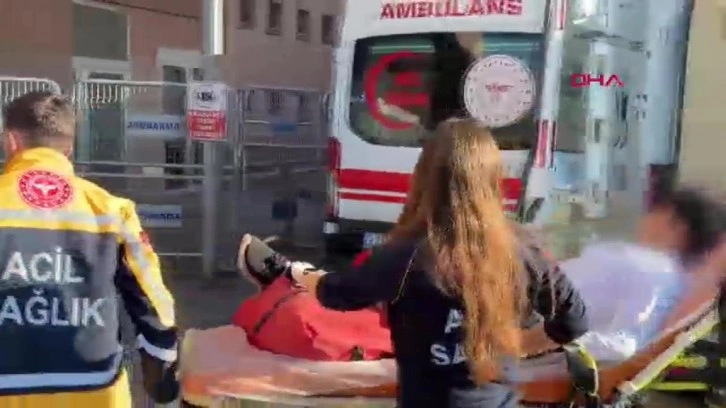 Okul bah&ccedil;esinin &ccedil;itinden atlarken bacağına demir saplandı