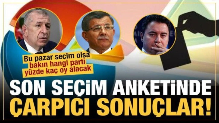 Optimar'dan iddialı anket: Bu pazar se&ccedil;im olsa hangi parti kazanır?