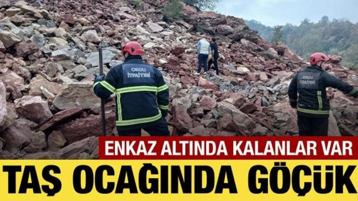 Ordu’da taş ocağında göçük: 2 kişi enkaz altında kaldı
