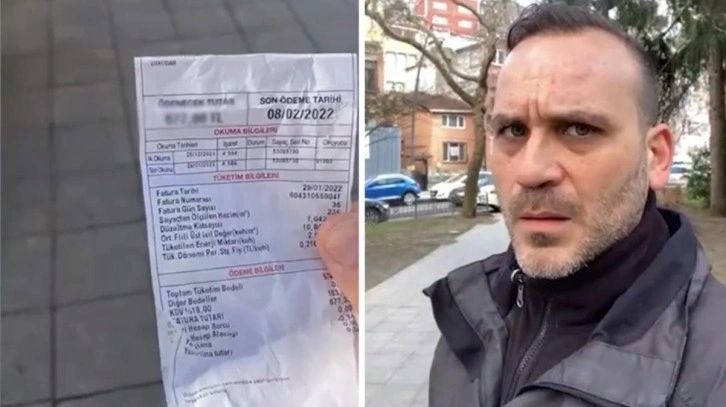 Oyuncu Gürgen Öz, elektrik faturasını