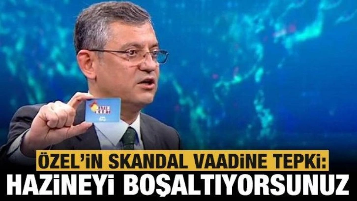 &Ouml;zg&uuml;r &Ouml;zel'den skandal vaadine Ersoy'dan tepki: Hazineyi boşaltıyorsunuz