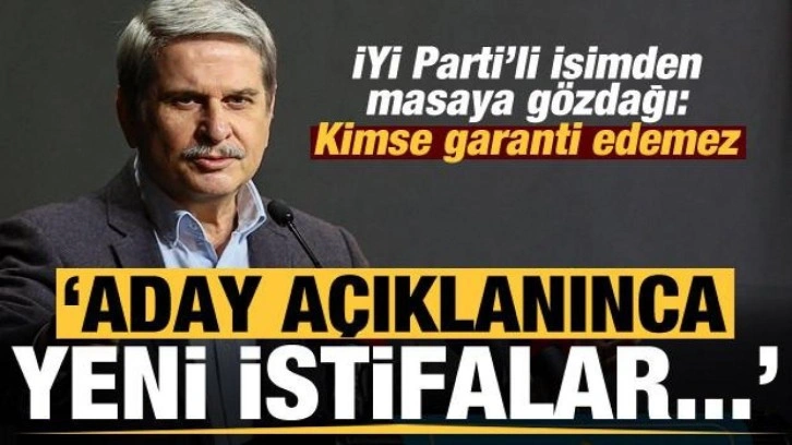 Pa&ccedil;acı'nın istifası sonrası İYİ Parti'den bomba a&ccedil;ıklama: Aday a&ccedil;ıklanınca istifalar...