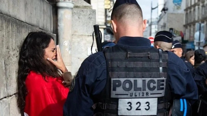 Paris&rsquo;te Filistin y&uuml;r&uuml;y&uuml;ş&uuml;ne polisten sert m&uuml;dahale!