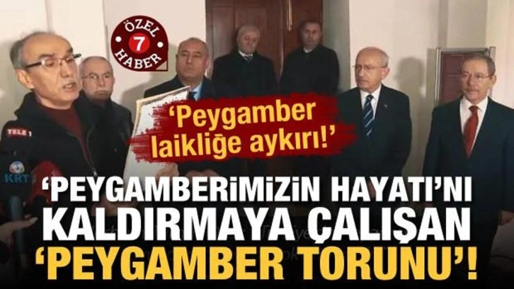 &lsquo;Peygamberimizin Hayatı&rsquo;nı kaldırmaya &ccedil;alışan &lsquo;peygamber torunu&rsquo;!