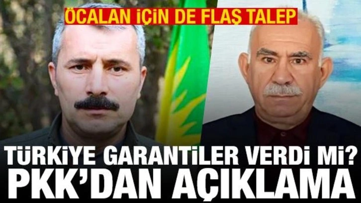 PKK'dan açıklama! Türkiye garantiler verdi mi?