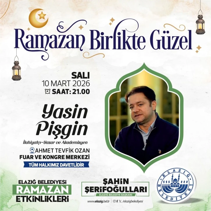 RAMAZAN AYI ETKİNLİKLERİNE PROF. DR. YASİN PİŞGİN KONUK OLUYOR