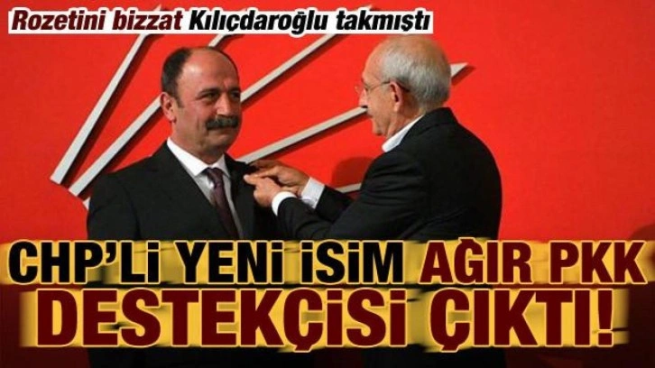 Rozetini bizzat Kılı&ccedil;daroğlu takmıştı: CHP'li yeni isim ağır PKK destek&ccedil;isi &ccedil;ıktı!