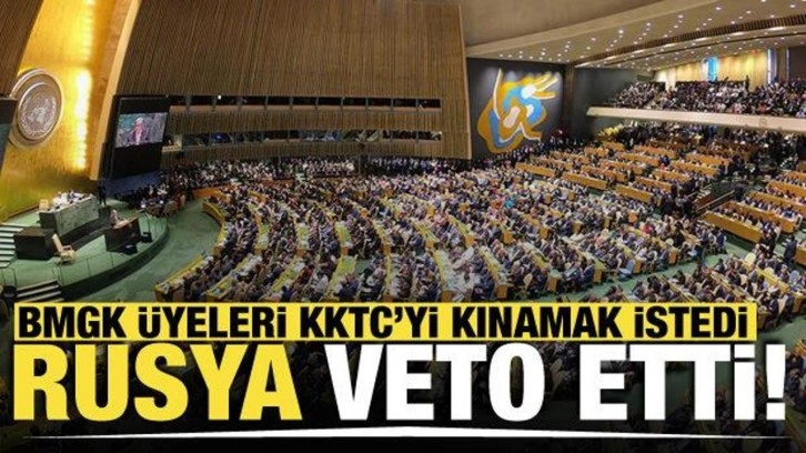 Rusya, KKTC'yi kınamayı ama&ccedil;layan BMGK tasarısını veto etti