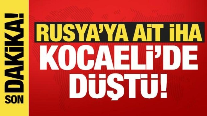 Rusya'ya ait İHA Kocaeli'de d&uuml;şt&uuml;!