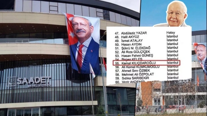 Saadet Partisi'ne 'Kılı&ccedil;daroğlu posteri' tepkisi: Hi&ccedil; mi utanmadınız?