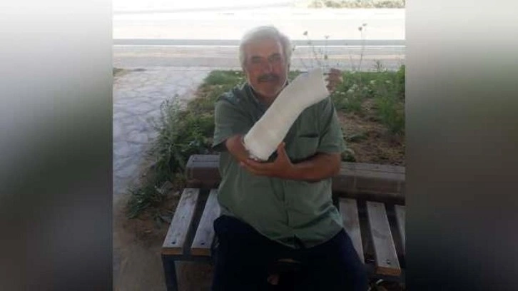 Sabah namazı i&ccedil;in evden &ccedil;ıkmıştı... K&ouml;peklerden ka&ccedil;arken d&uuml;ş&uuml;p kolunu kırdı