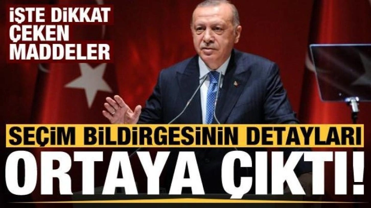 Se&ccedil;im bildirgesinin detayları ortaya &ccedil;ıktı! İşte dikkat &ccedil;eken maddeler