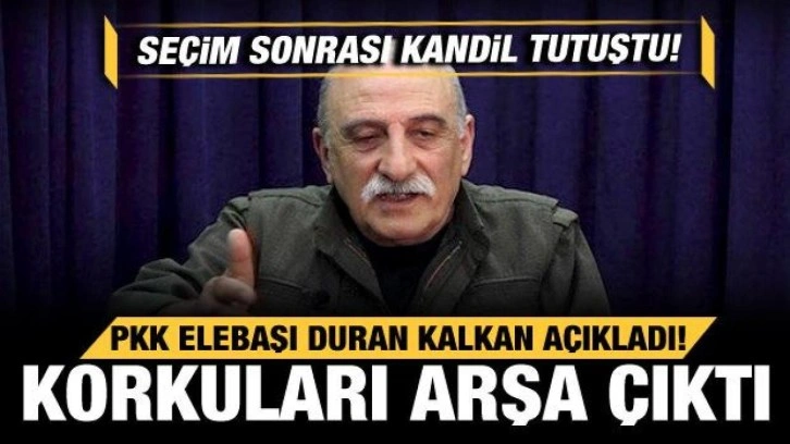 Se&ccedil;im sonrası Kandil tutuştu! PKK elebaşı Duran Kalkan a&ccedil;ıkladı! Korkuları arşa &ccedil;ıktı