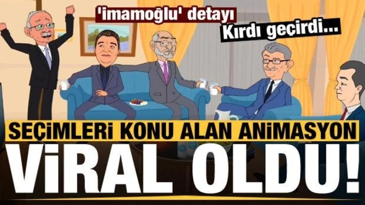 Se&ccedil;imleri konu alan animasyon viral oldu! 'İmamoğlu' detayı kırdı ge&ccedil;irdi...