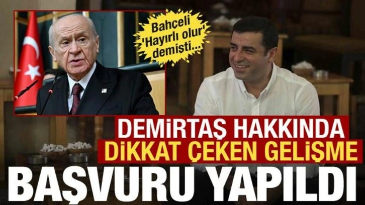 Selahattin Demirtaş hakkında peş peşe açıklama: Tahliyesi için başvuru yapıldı!