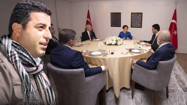 Selahattin Demirtaş'tan 6'lı masaya tepki: Hi&ccedil; mi utanmıyorsunuz?