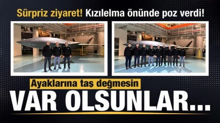Sel&ccedil;uk ve Haluk Bayraktar'a s&uuml;rpriz ziyaret: Ayaklarına taş değmesin! Var olsunlar