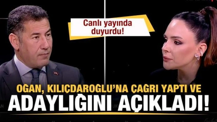 Sinan Oğan'dan Kılı&ccedil;daroğlu'na istifa &ccedil;ağrısı ve adaylık a&ccedil;ıklaması!