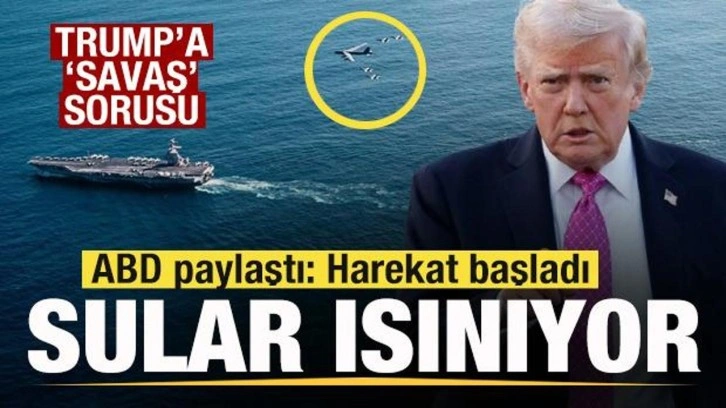 Son dakika: ABD'den filo paylaşımı! Harekat başladı! Trump'a 'Savaş' sorusu!