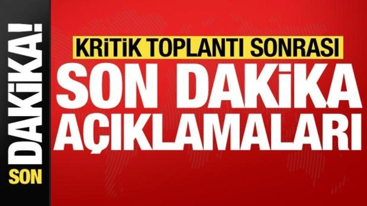 Son dakika: AK Parti MYK Toplantısı &ouml;nemli a&ccedil;ıklamalar!