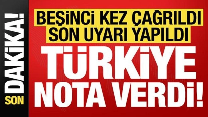 Son dakika: Beşinci kez &ccedil;ağrıldı! T&uuml;rkiye'den nota...