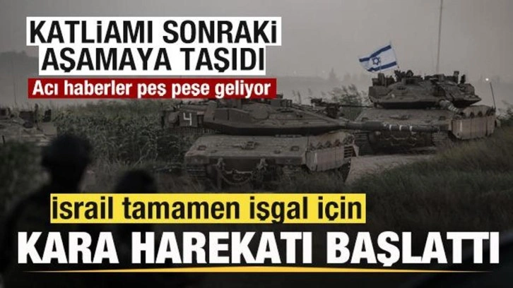 Son dakika: İşgalci İsrail kara harekatı başlattı! Acı haberler peş peşe geliyor