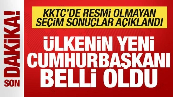 Son dakika: KKTC'nin yeni Cumhurbaşkanı Tufan Erhürman oldu