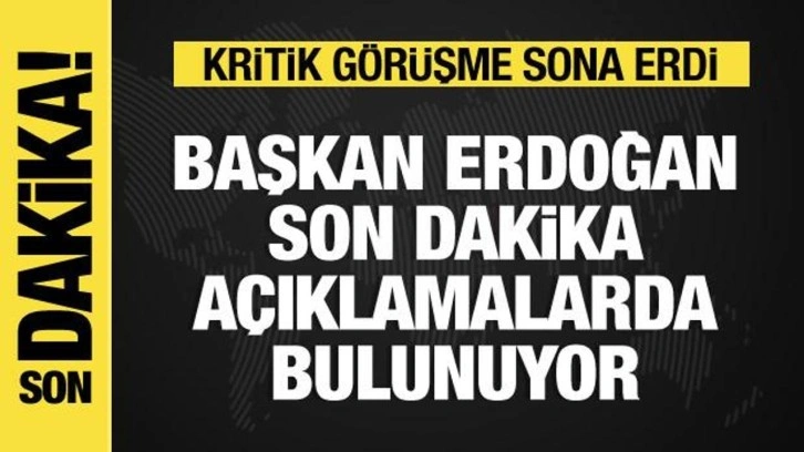 Son dakika: Kritik g&ouml;r&uuml;şme sona erdi! Erdoğan ve Zelenski a&ccedil;ıklama yapıyor