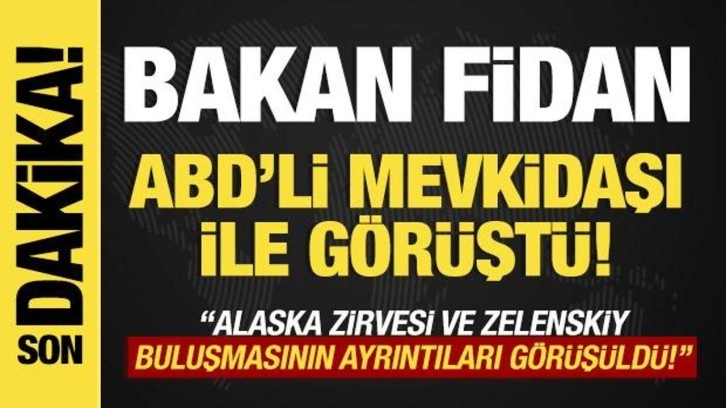 Son dakika... Bakan Fidan mevkidaşı Rubio ile görüştü!