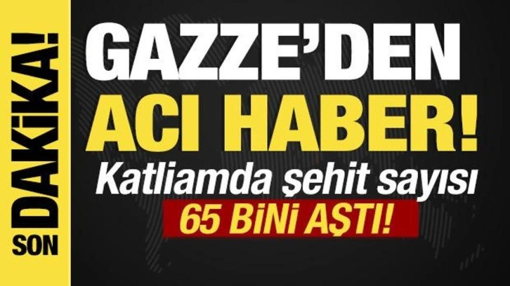 Son dakika... Gazze'den acı haber! 65 bini geçti!