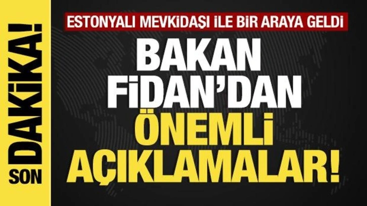 Son dakika... Hakan Fidan'dan önemli açıklamalar!