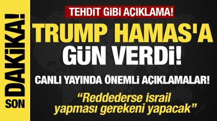 Son dakika... Trump'tan son dakika açıklama 
