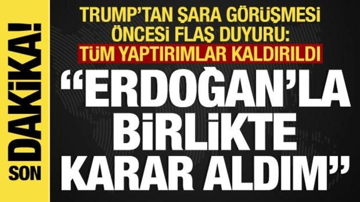 Son dakika...Beyaz Saray: Trump-Şara görüşmesi yarın! Trump: