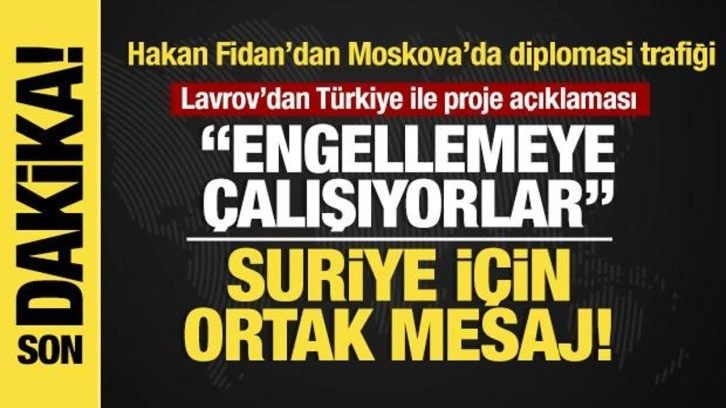Son dakika...Fidan ve Lavrov ortak basın toplantısında konuştu.